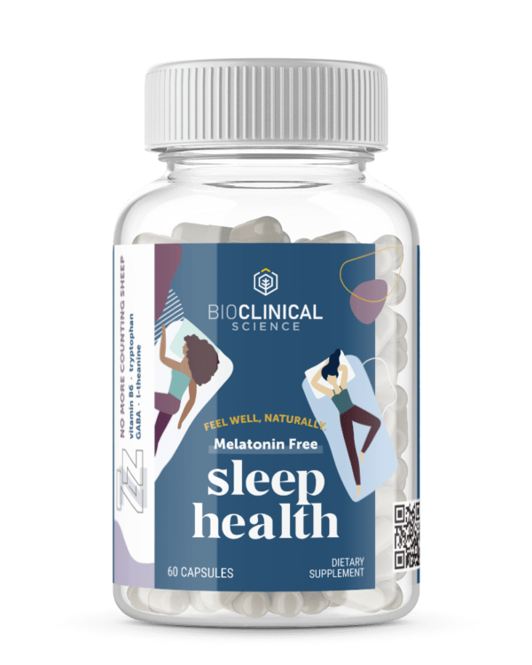 Sleep Health Melatonin Free Supplements 60 Count Bottle