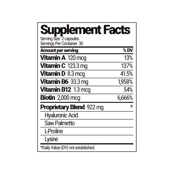 Man Vitamin - Skin and Hair Health - Image 2