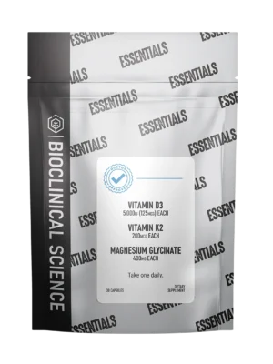 Vitamin D3, Vitamin K2, and Magnesium Glycinate