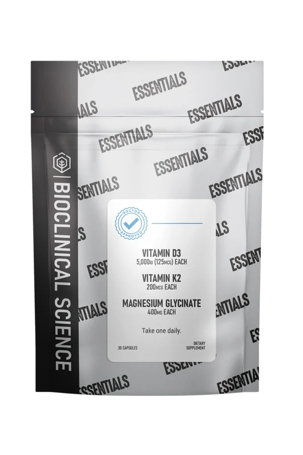 Vitamin D3, Vitamin K2, and Magnesium Glycinate